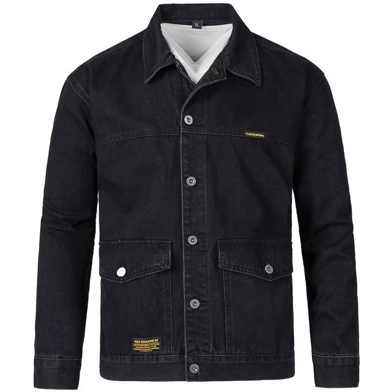 Buy Men’s Korean-Style Slim-Fit Denim Jacket for Trendy Look
