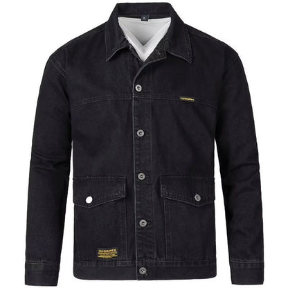 Buy Men’s Korean-Style Slim-Fit Denim Jacket for Trendy Look