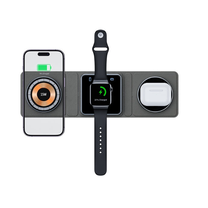 Buy 3 in 1 Magnetic Folding Wireless Charger for iPhone iWatch