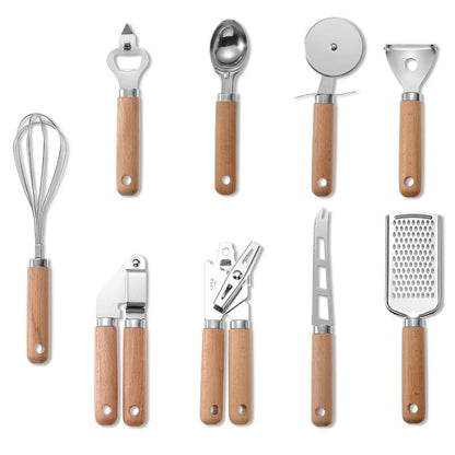 Creative Kitchen Gadget Wooden Handle Home Cooking Tool