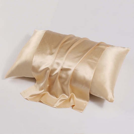 Double-Sided Mulberry Silk Pillowcase with Zipper Bedding U