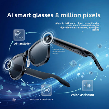 AI Smart Glasses with Camera and Bluetooth for Smart Use  global-swanky 2