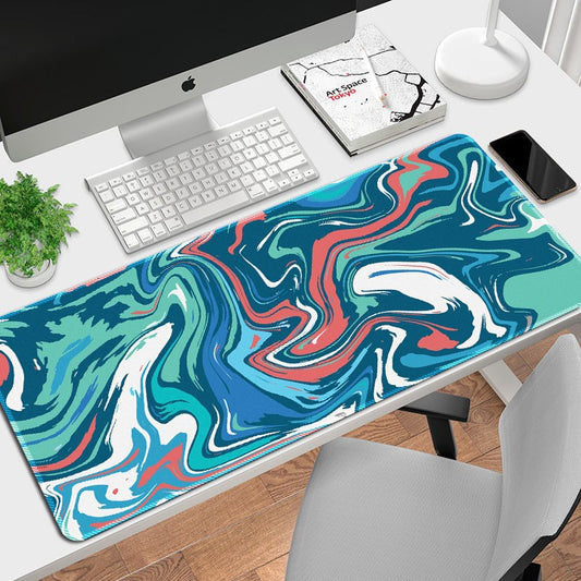 Abstract Fluid Pattern Mouse Pad Customizable Desk Mat Global Swanky 2