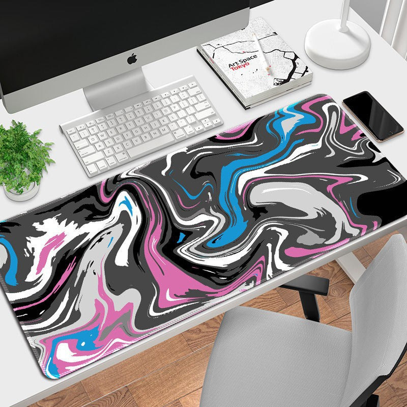 Abstract Fluid Pattern Mouse Pad Customizable Desk Mat Global Swanky 3