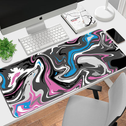 Abstract Fluid Pattern Mouse Pad Customizable Desk Mat Global Swanky 3