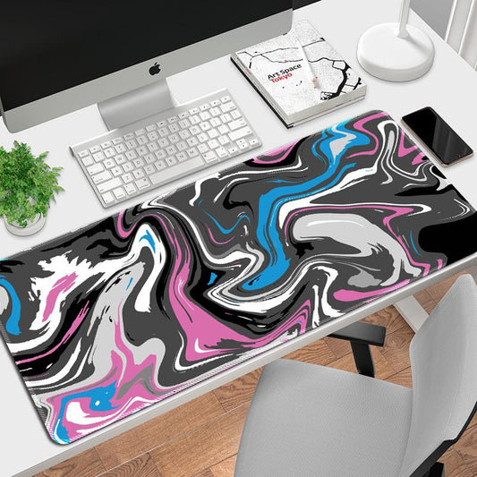 Abstract Fluid Pattern Mouse Pad Customizable Desk Mat Global Swanky 3