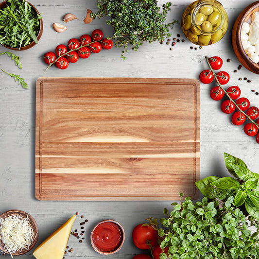 Acacia Wood Kitchen Cutting Board Global swanky 1