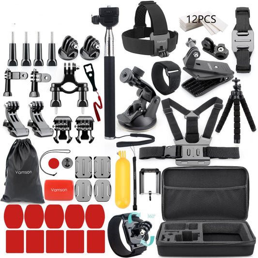 Action Camera Accessories – Complete Kit for Adventure & Travel global swanky 5