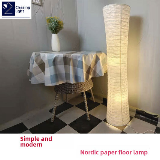 Adjustable Height Scandinavian Paper Floor Lamp for Decor global-swanky 1