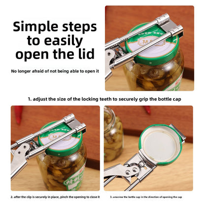 Adjustable Stainless Steel Can and Bottle Opener for Kitchen Global Swanky 2