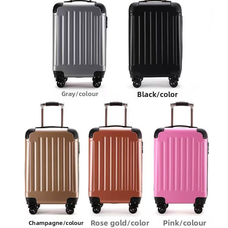 Adult Travel Suitcase Casual with Vertical Stripes Wheels globalswanky 02