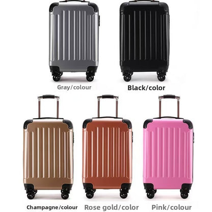 Adult Travel Suitcase Casual with Vertical Stripes Wheels globalswanky 02