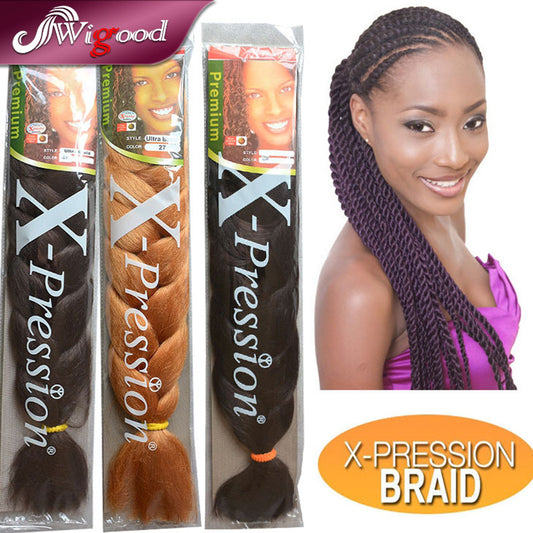  African Chemical Fiber Xpression Braid Black Mixed Color Wig
global-swanky 3