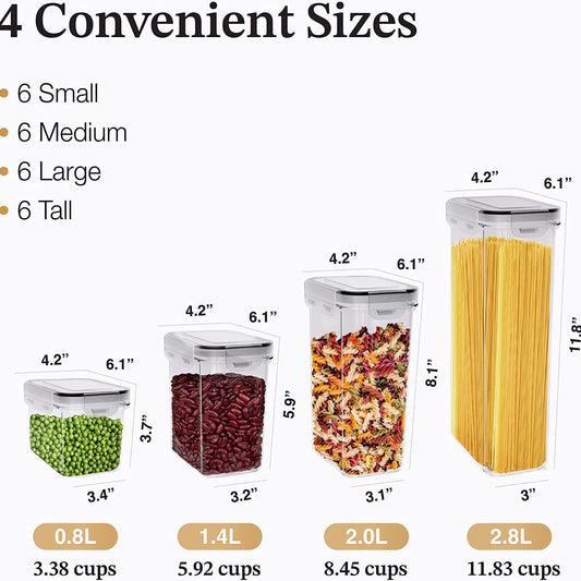 Airtight Food Storage Container Set for Organized Kitchen Use Global swanky 2
