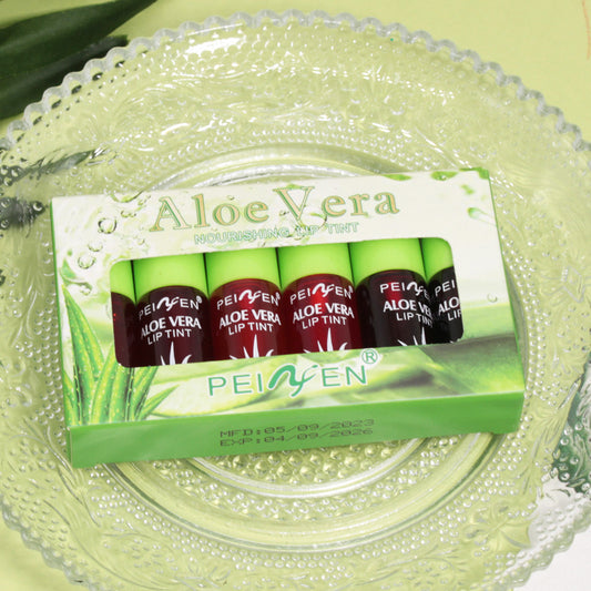 Aloe Vera Penifen Lip Gloss with Moisturizing Lipstick Set globalswanky 02