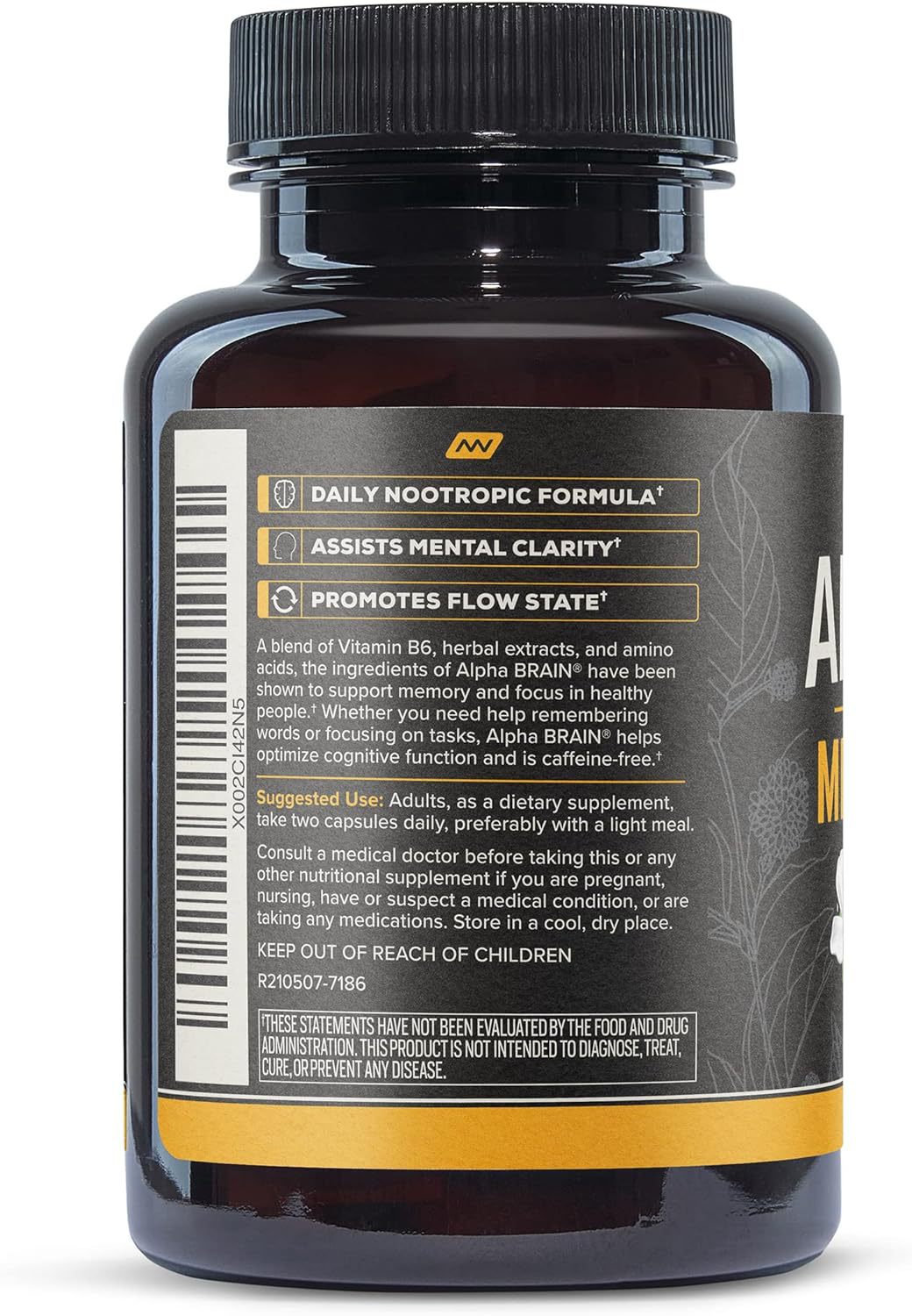 Alpha Brain Supplement Capsules for Focus & Memory global swanky 2