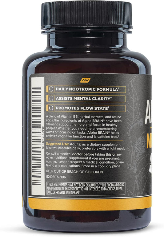 Alpha Brain Supplement Capsules for Focus & Memory global swanky 2