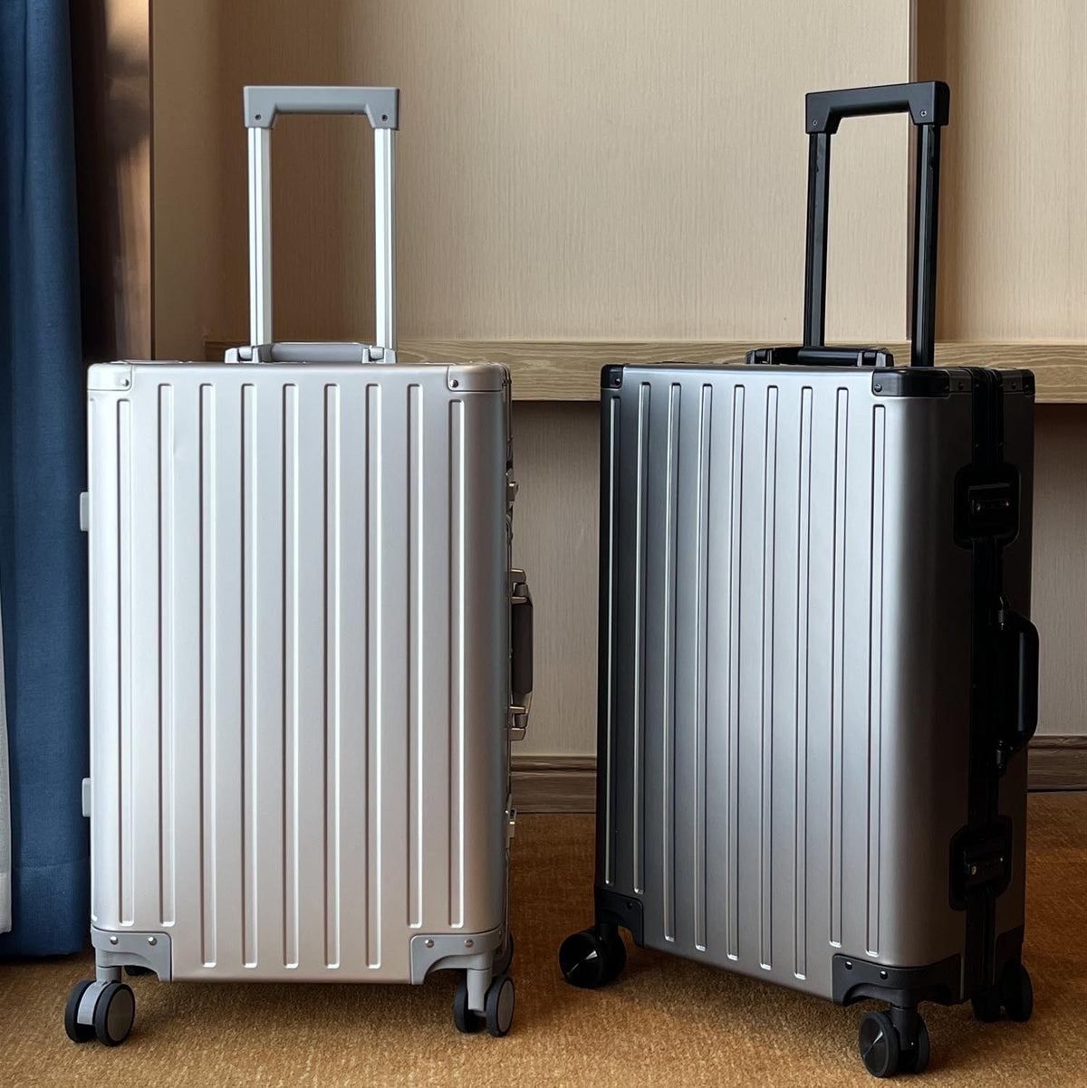 Aluminum Magnesium Alloy Suitcase with TSA Lock for Air Travel Global Swanky 01