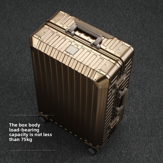Aluminum Magnesium Alloy Trolley Suitcase with Universal Wheels Global swanky 03