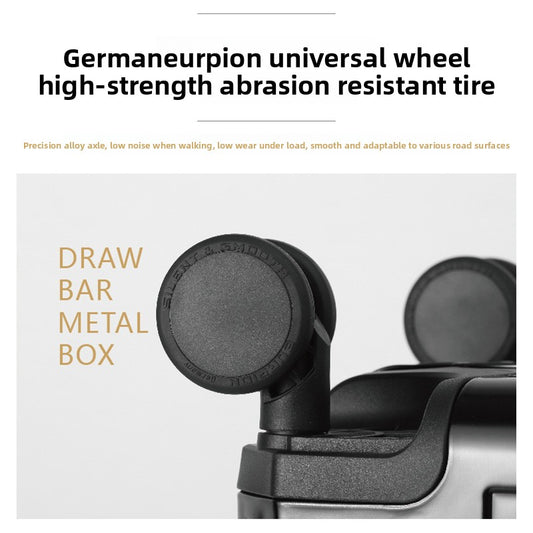 Aluminum Magnesium Alloy Trolley Suitcase with Universal Wheels Global swanky 04