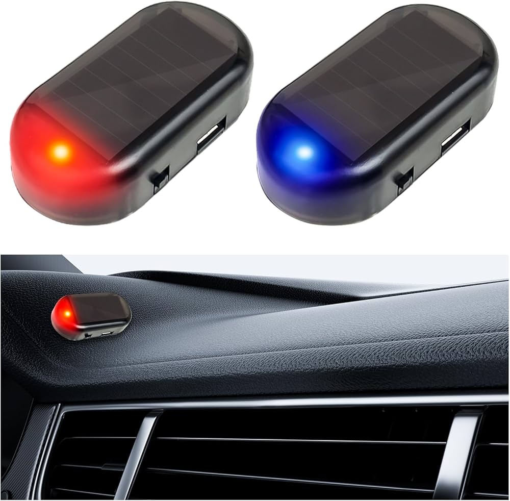 Anti-Theft Solar Simulation Warning Light Safe and Durable globalswanky 02