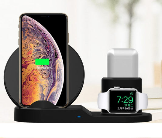 Apple-Compatible 3-in-1 Wireless Charger – Fast Charging global swanky 2