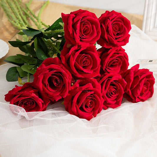  Artificial Red Rose Flowers Stunning Bouquet Gift Decoration
global-swanky 1