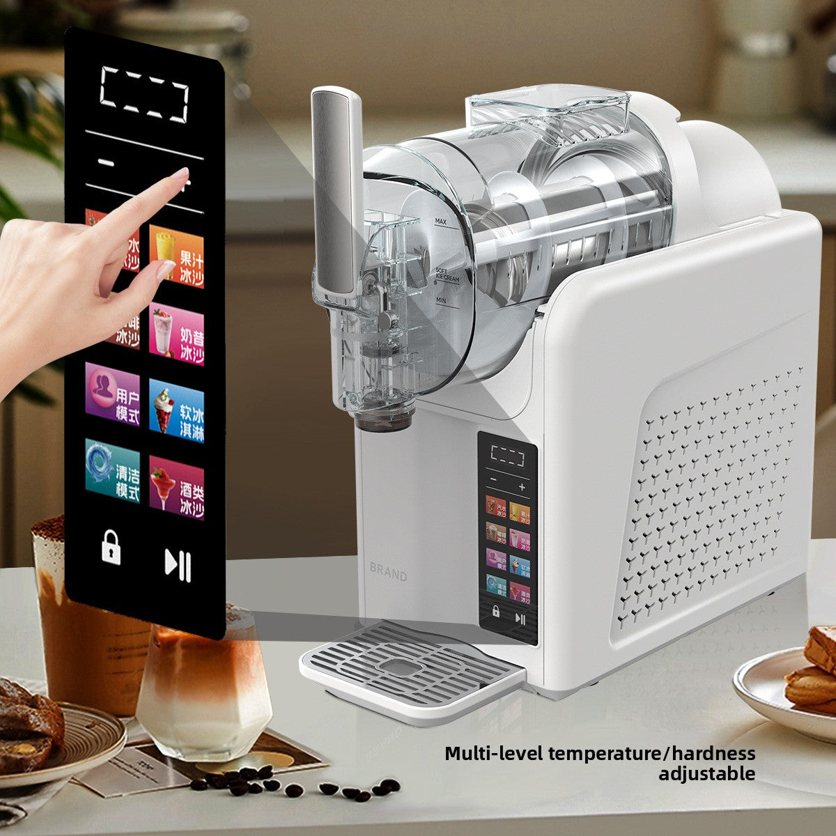 Automatic Ice Cream and Smoothie Maker for Home Kitchen Use globalswanky 03