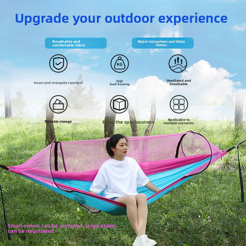 Automatic Quick Opening Mosquito Proof Camping Hammock Global Swanky 1
