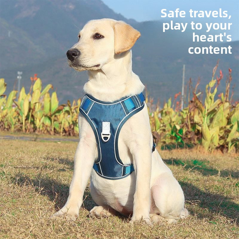 Automatic Retractable Dog Leash Harness Reflective Vest Fit globalswanky 03