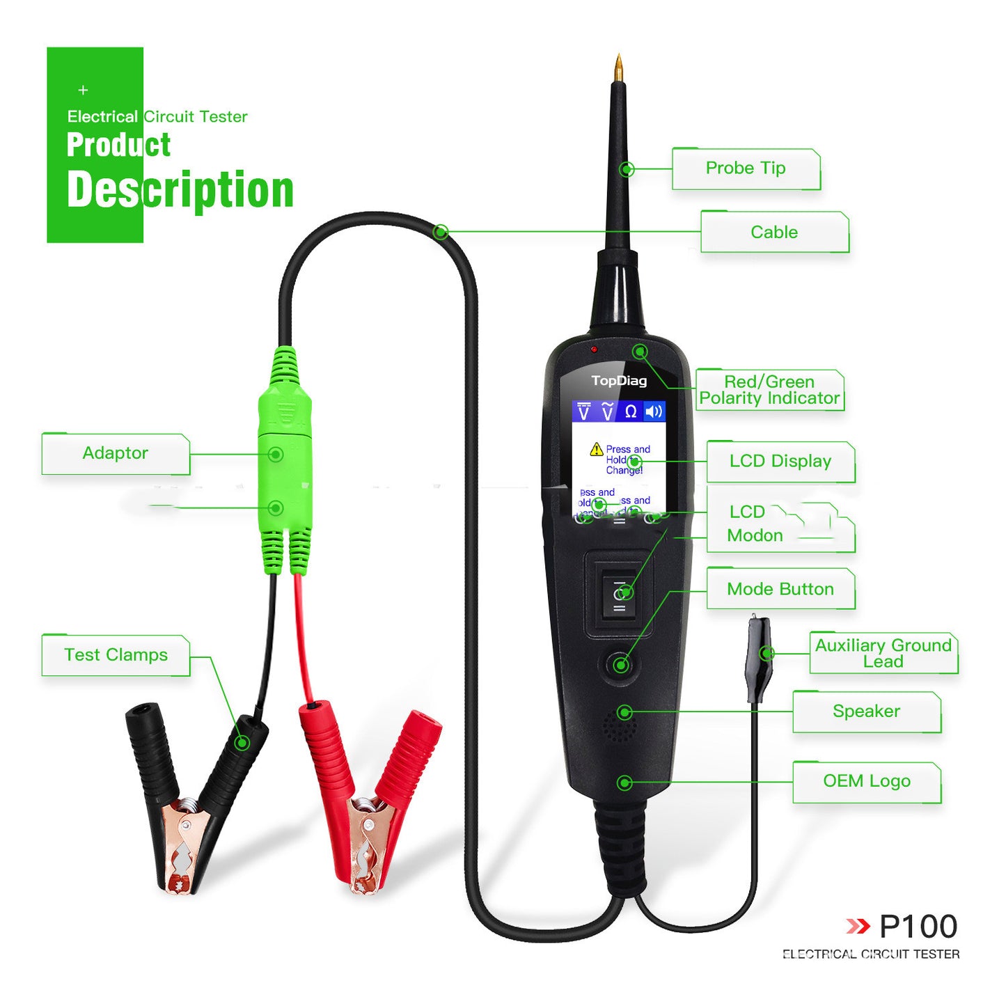Automotive Circuit Battery Tester for Accurate Readings global swanky 03