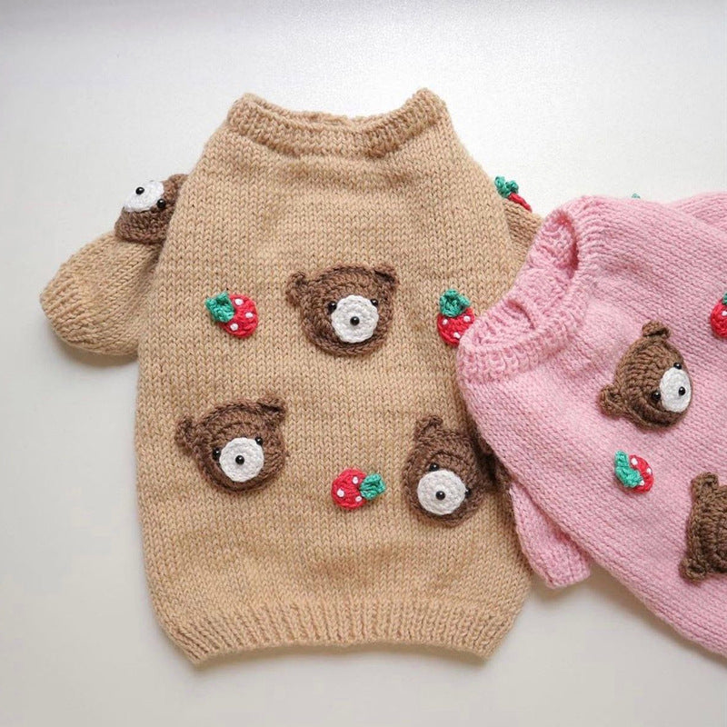 Autumn And Winter Short Pet Sweaters Dog Clothes Global swanky 3
