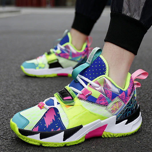 Autumn Flying Surface Woven Youth Basketball Shoes Global swanky 1