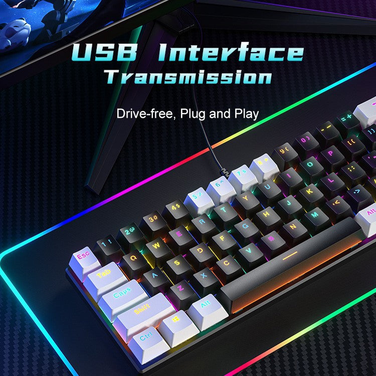 BD61 Mechanical Keyboard RGB Hot-Swappable Wired for Gaming globalswanky 02