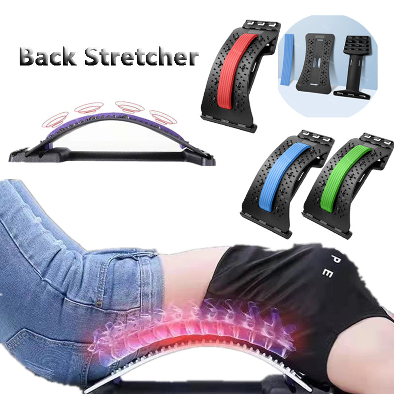 Back Stretcher Adjustable Massage Neck Waist Pain Relief  global-swanky 1