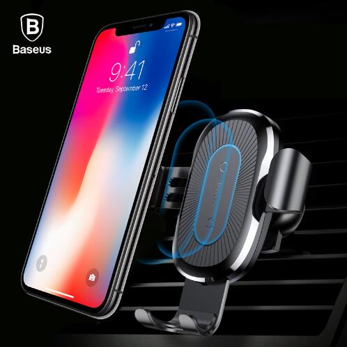 Baseus car phone holder with smartphone displaying time and date
Global swanky 1