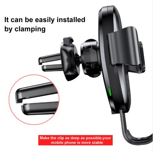 Baseus car phone holder with smartphone displaying time and date
Global swanky 3