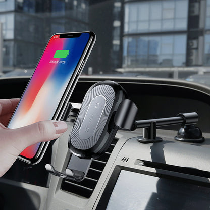 Baseus car phone holder with smartphone displaying time and date
Global swanky 6