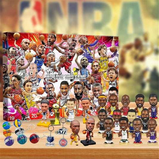 Basketball Advent Calendar with Collectible Blind Box Gifts globalswanky 01