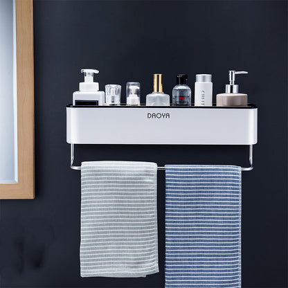 Bathroom Shelf Wall Mounted Organizer Stylish Storage Rack globalswanky03