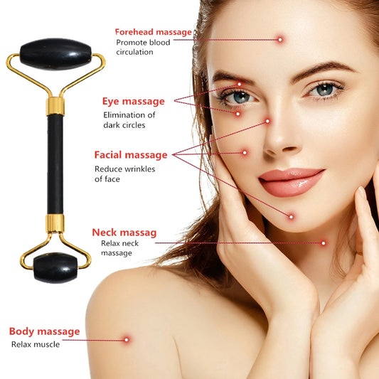Beauty Face Care Massage Jade Device  for Relaxing Skincare Glow global swanky 3