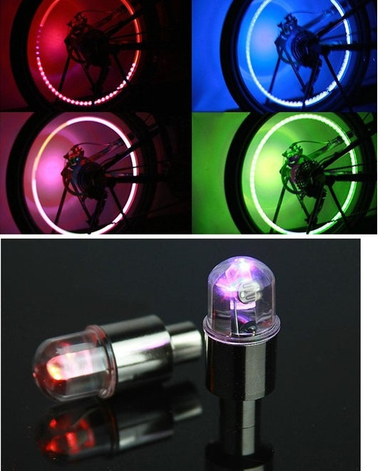 Bicycle Electric Car Nozzle Lights Colorful Wheel Lamp Kit Global swanky 1