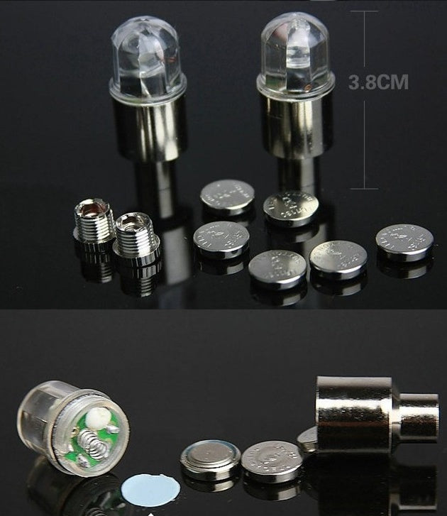 Bicycle Electric Car Nozzle Lights Colorful Wheel Lamp Kit Global swanky 2