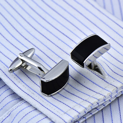  Black Agate Cufflinks – Curved Design for Sophisticated Style
global-swanky-1