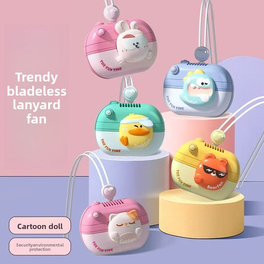 Bladeless USB Neck Hanging Fan with Rechargeable Battery global-swanky- 1