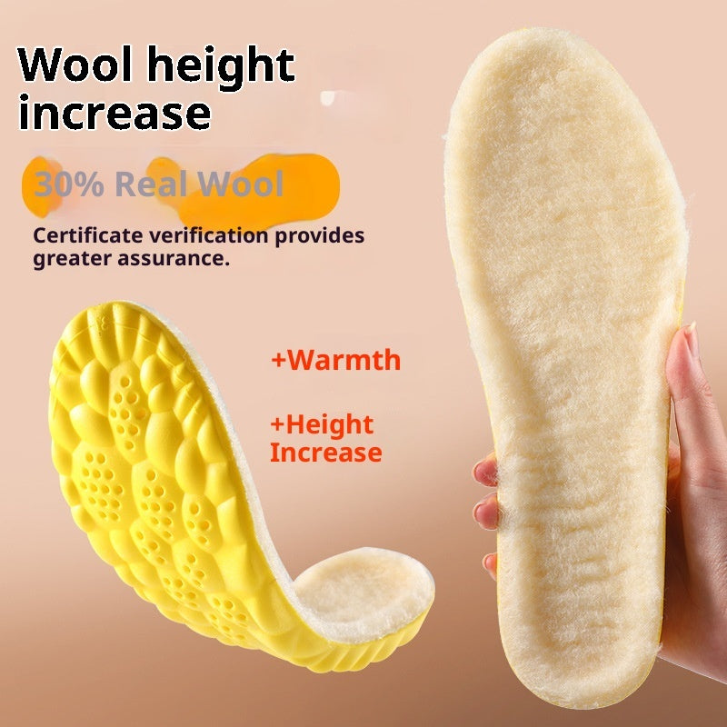 Breathable Wool Insole Soft Shock Absorbing Comfort global swanky 1