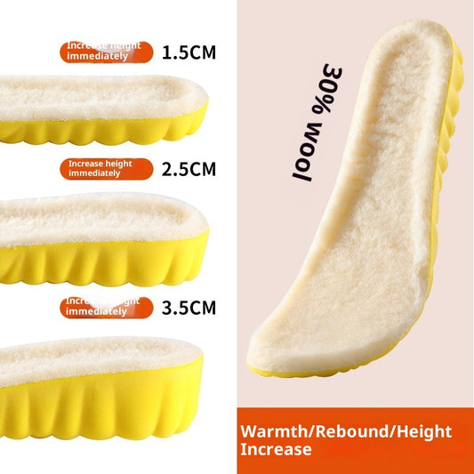 Breathable Wool Insole Soft Shock Absorbing Comfort global swanky 2