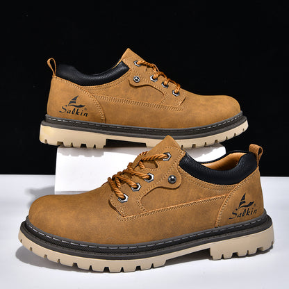 British-Style Work Boots for Trendy Men Daily Outdoor Wear Global swanky 1