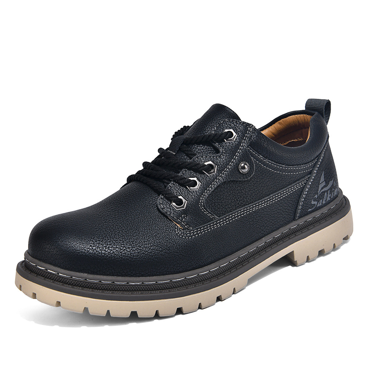 British-Style Work Boots for Trendy Men Daily Outdoor Wear Global swanky 2