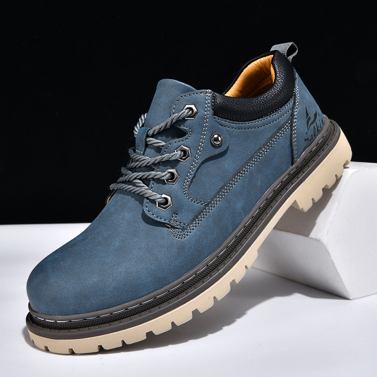British-Style Work Boots for Trendy Men Daily Outdoor Wear Global swanky 3